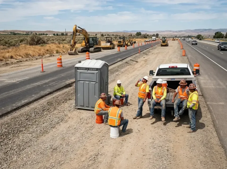 highway-road-construction-crew-007 — frequently asked questions, Porta Potty and Restroom Rentals in Weaverville, CA